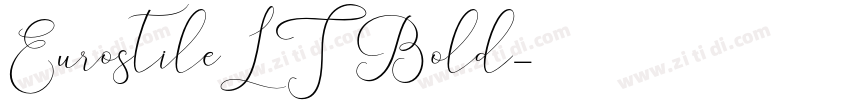 EurostileLT Bold字体转换